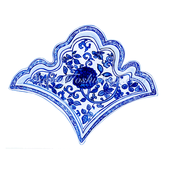 AK06_No.418_2018, Ko-Sometsuke, Flat Bowl