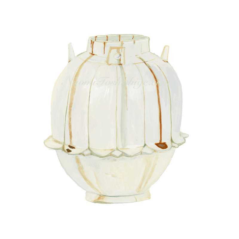 Bb13_No.445_2019, Brown and Green Red Glazes, Jar, Tokiwayama Bunko Foundation Collection