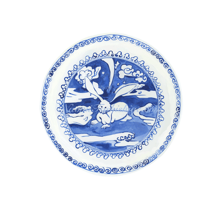 EE18_No.456_2019, Blue and White, Dish, Idemitsu Museum of Arts