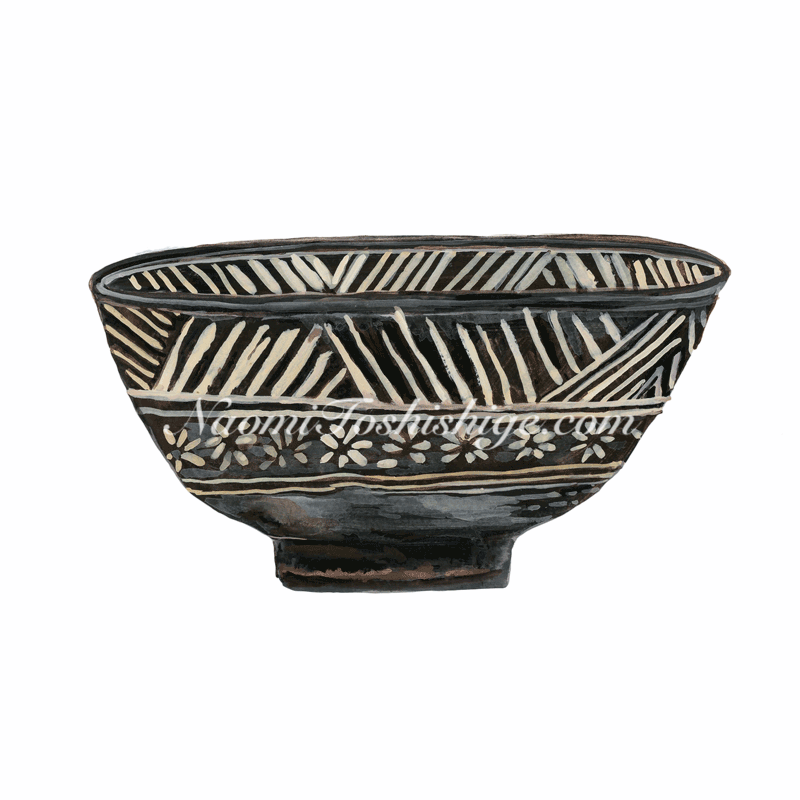 Dd17_No.572_2019, Mishima type, Tea Bowl, Tokyo National Museum, Tokyo