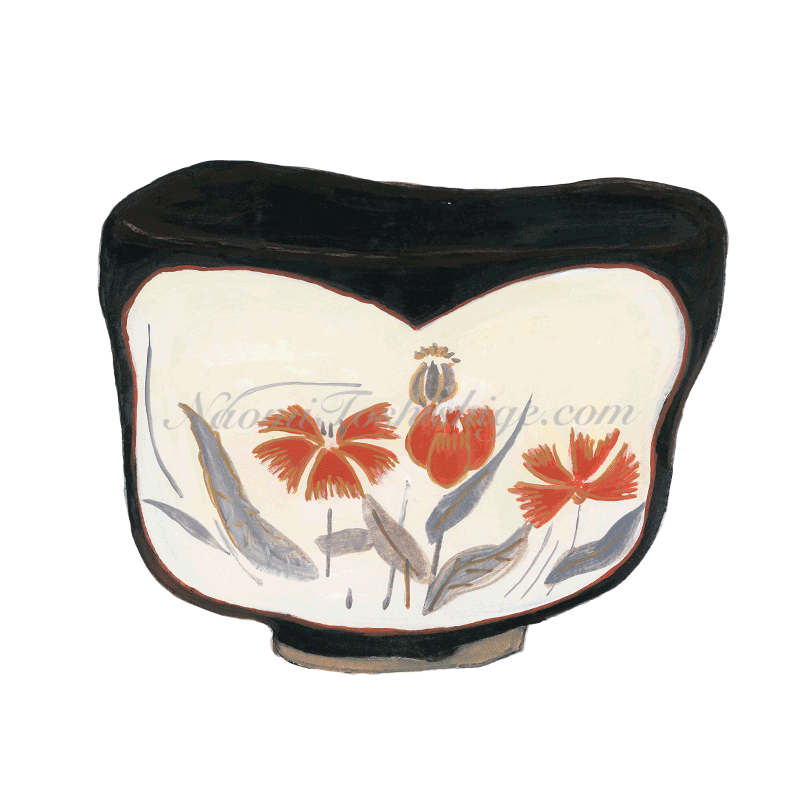 Ee19_No.451_2019, Colored Enamel, Tea Bowl, formerly The Manno collection