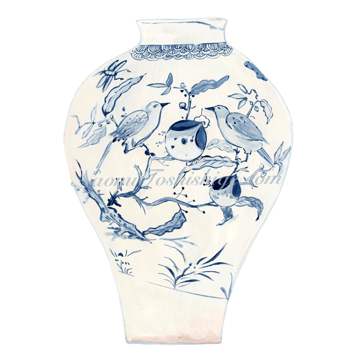DD16_No.535_2019, Blue and White, Jar, The Japan Folk Crafts Museum, Tokyo