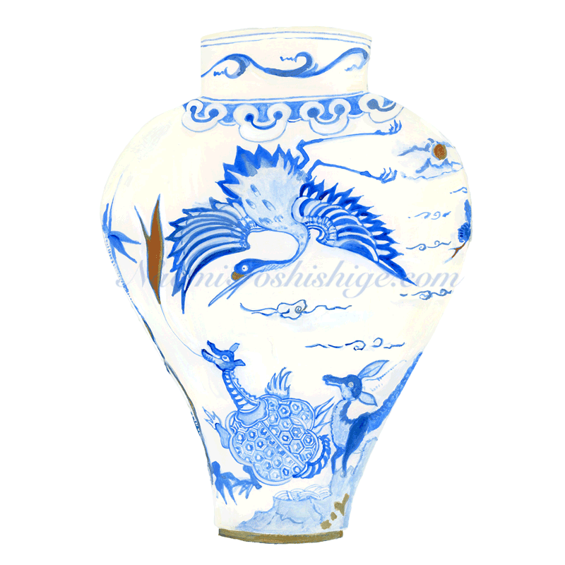 DD16_No.554_2019, Blue and White, Jar, National Museum of Korea, Seoul