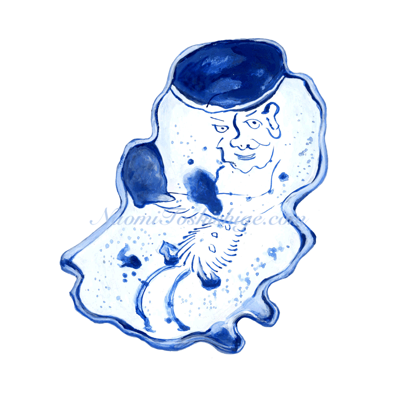 AK06_No.591_2021, Blue and White, Dish, The British Museum