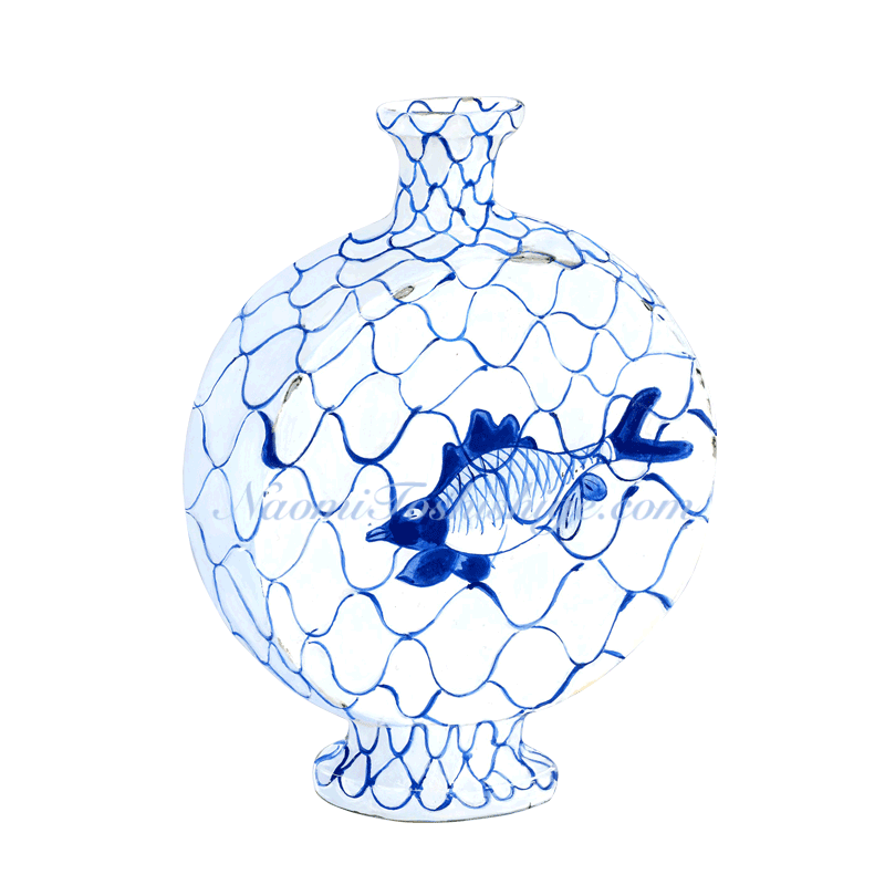 AK06_No.607_2021, Blue and White, Sake Bottle Tokyo National Museum collection, Tokyo