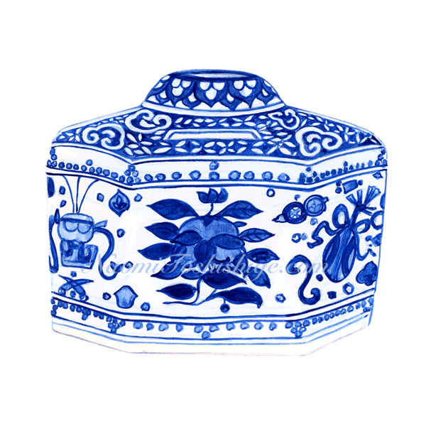 AA08_No.633_2022, Blue and White, Stand for Brushes, The British Museum collection, London, UK