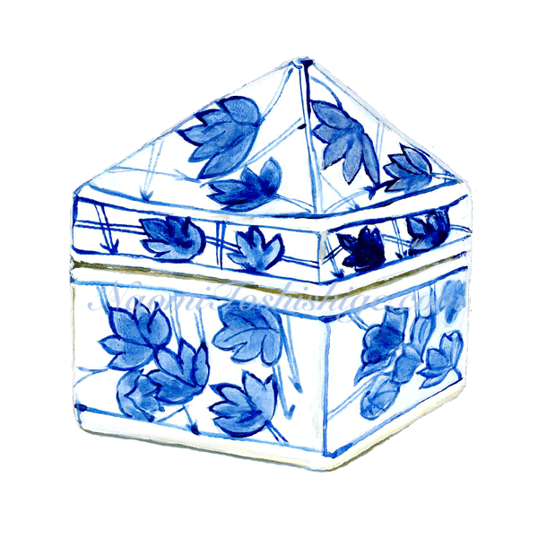 KK06_No.658_2022, Blue and White, Incense Container, The Goto Museum of Art collection, Tokyo