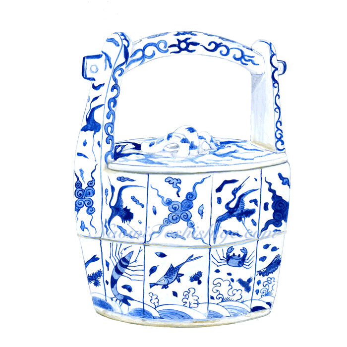 AK06_No.659-660_2022, Blue and White, Water Jar, The Nezu Museum collection, Tokyo
