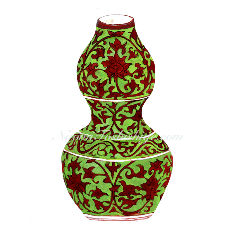 Aa11_No.687_2023, Coloured Base, Vase, Artizon Museum collection, Tokyo