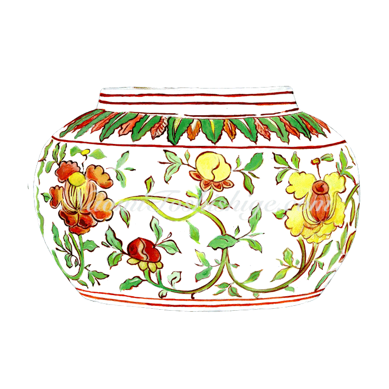 Aa11_No.707_2023, Wucai (five colours; underglaze blue and overglaze red, yellow, and green), Small Jar, Victoria and Albert Museum collection, London, UK