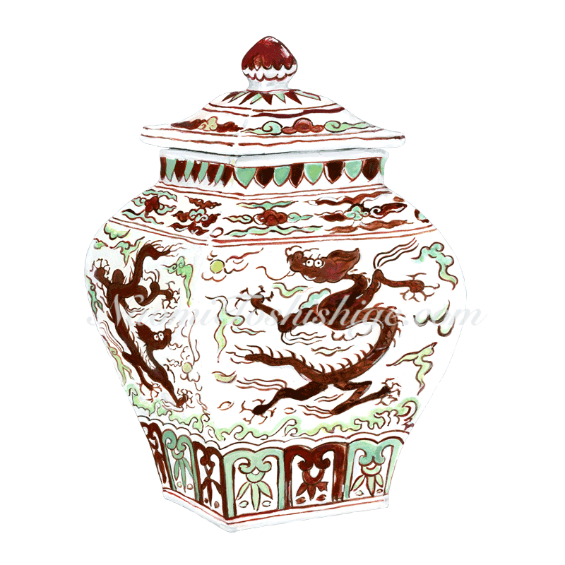 Aa11_No.711_2023, Wucai (five colours; underglaze blue and overglaze red, yellow, and green), Jar, Chang Foundation collection, Taipei, Taiwan