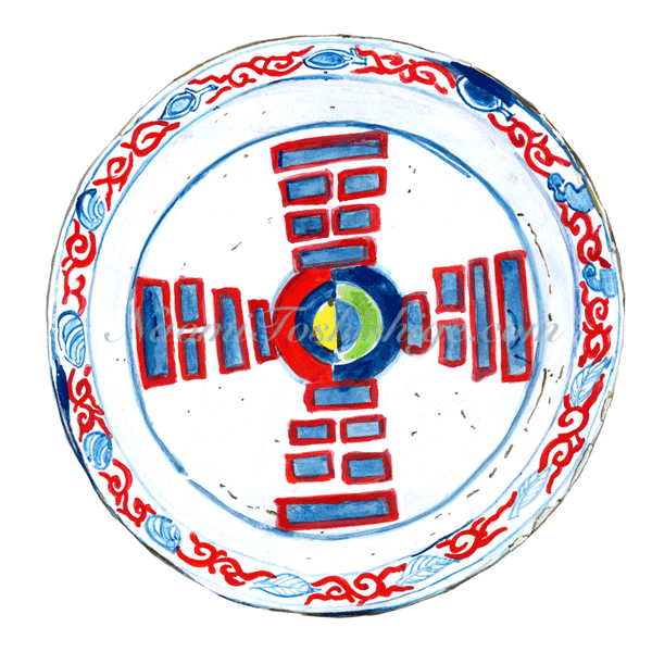 Aa11_No.723_2023, Wucai (five colours; underglaze blue and overglaze red, yellow, and green), Plate, Unknown collection