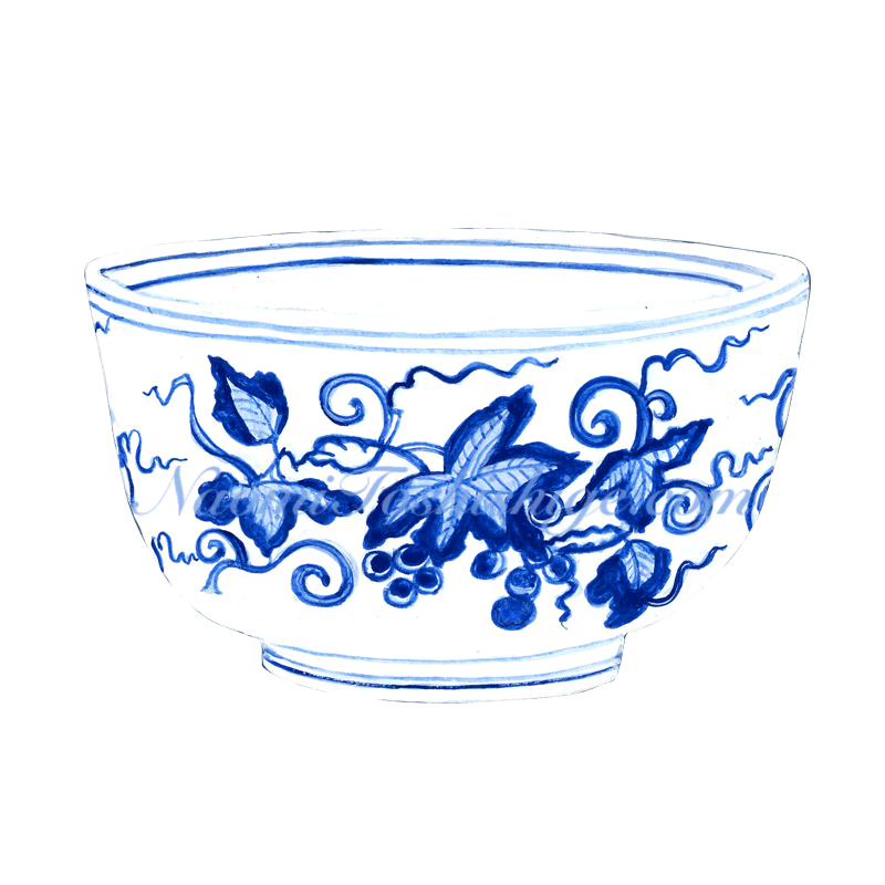 AA08_No.767_2024, Blue and White, Palace Bowl, National Palace Museum collection